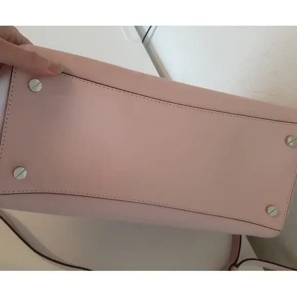 Michael Kors Ciara Pink Leather Large Satchel Purse Handbag Exc Condition - Picture 6 of 15